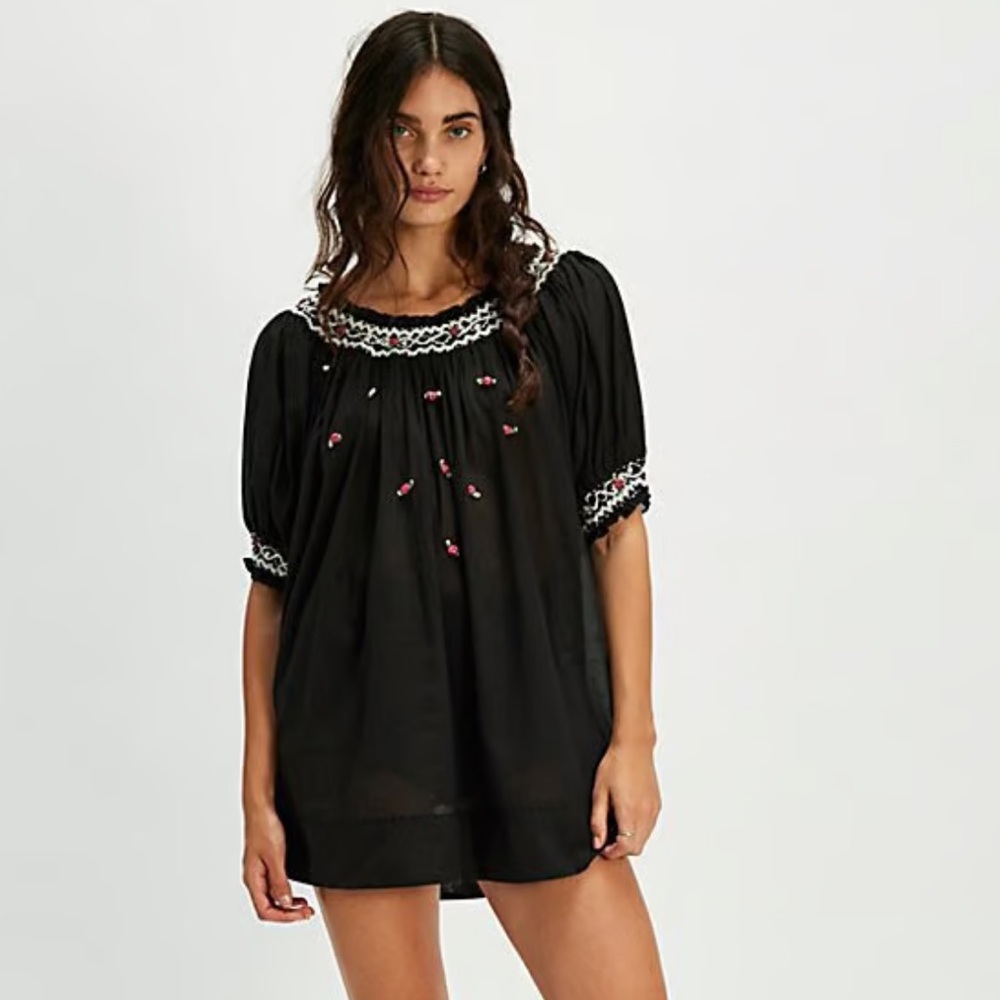 NWOT Free People Atlas Rose Tunic In Mountain Spring dress
